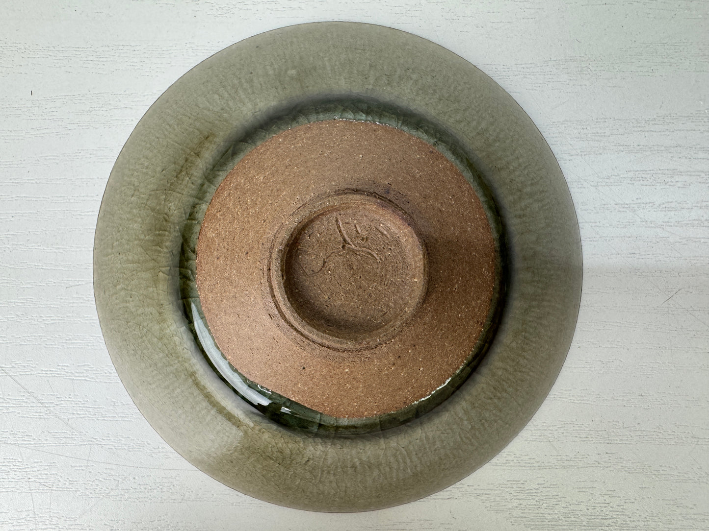 Y9253 CHAWAN Seto-ware Sake cup sakazuki signed box Japan antique tableware