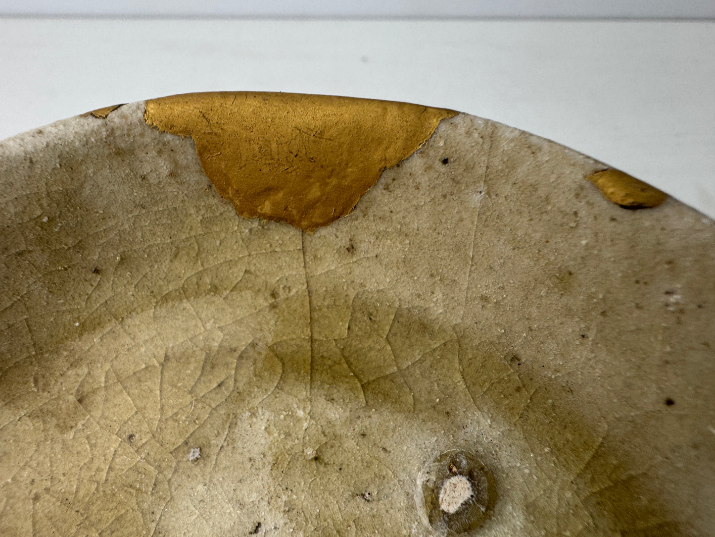 Y9255 DISH Mino-ware small plate kintsugi Japan antique tableware kitchen