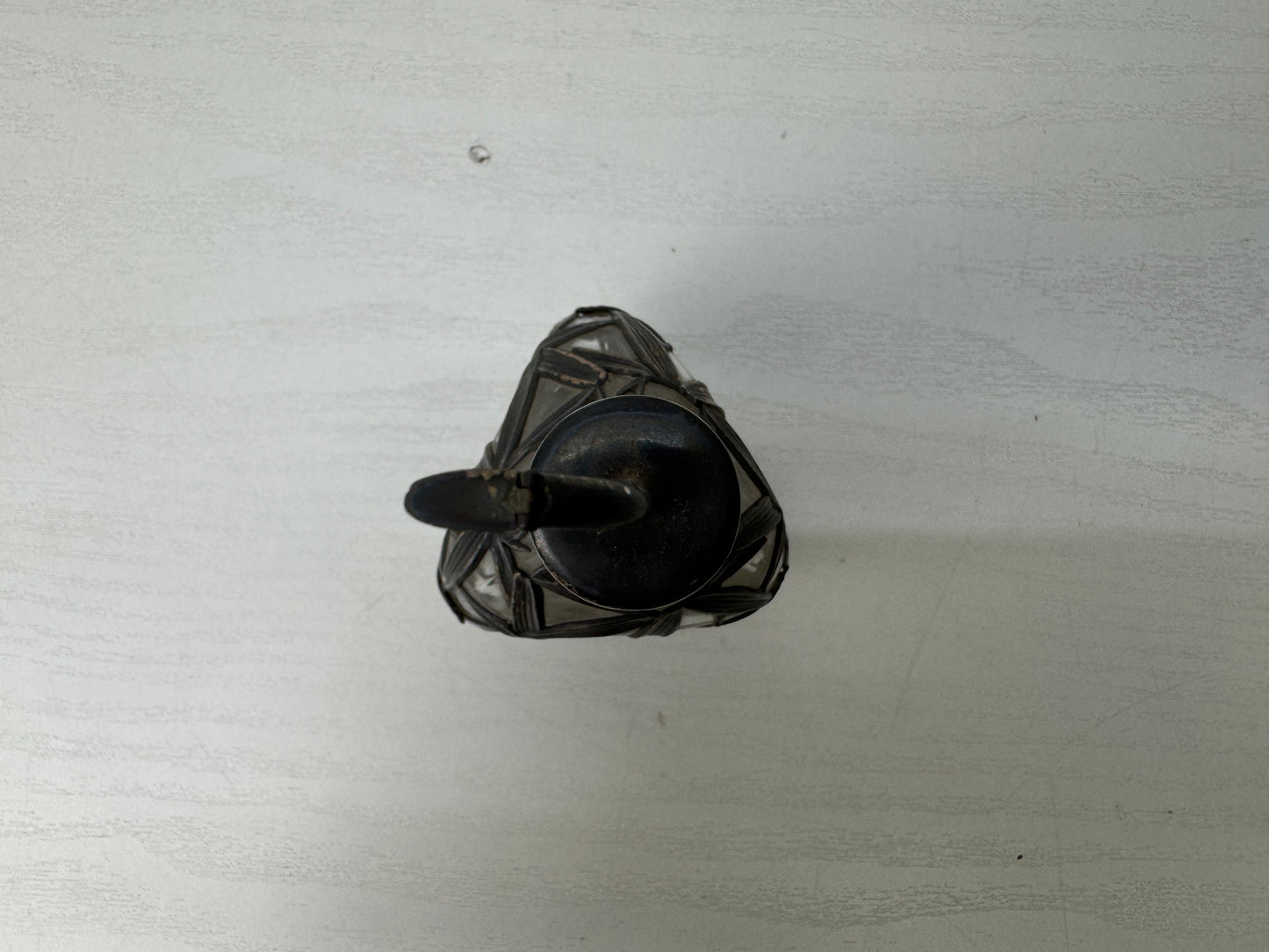 Y9261 PERFUME BOTTLE Silver signed Japan antique fragrance aroma aromatherapy