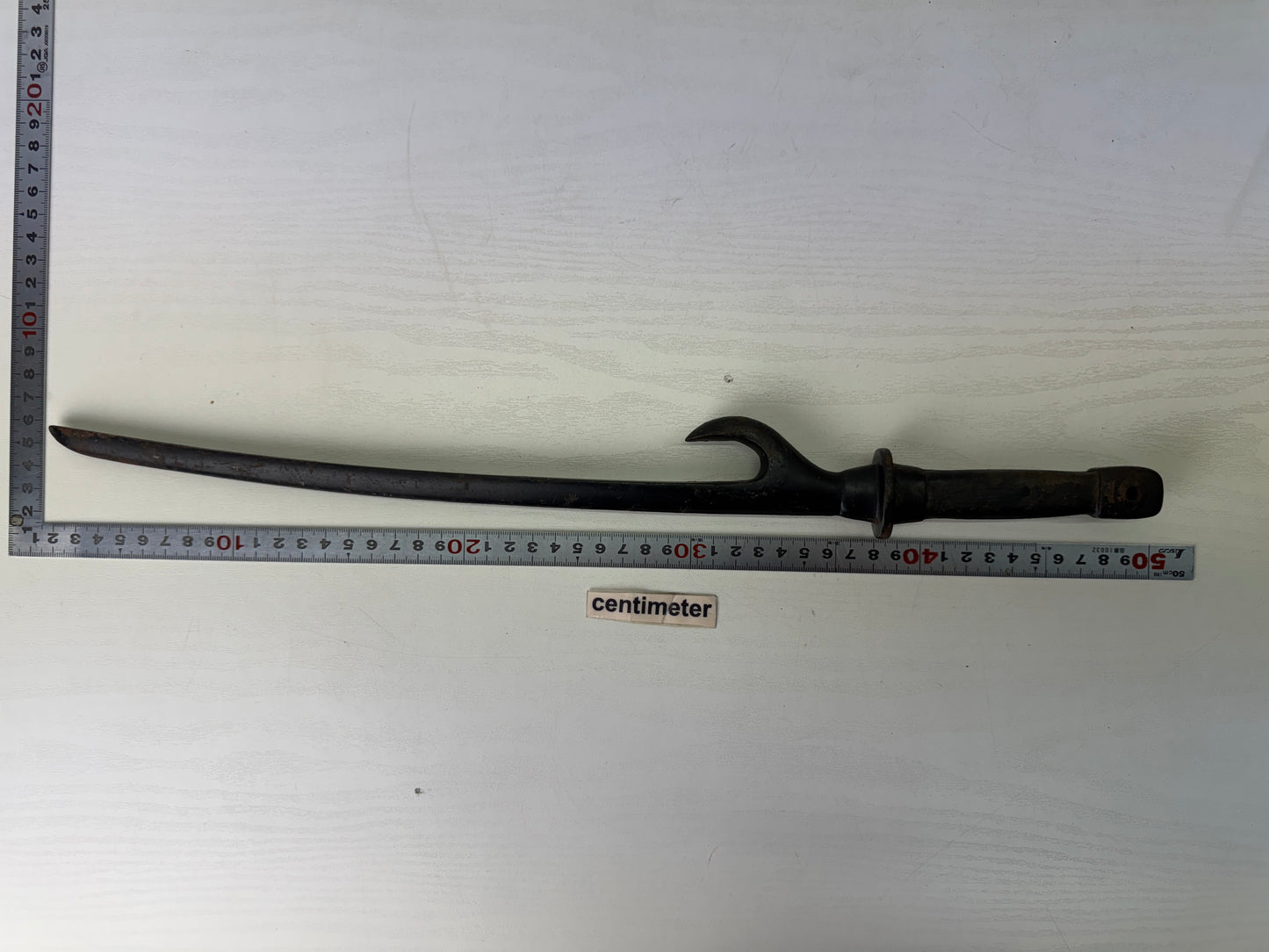 Y9262 JITTE Iron arms police bushi equipment Japan traditional weapon samurai