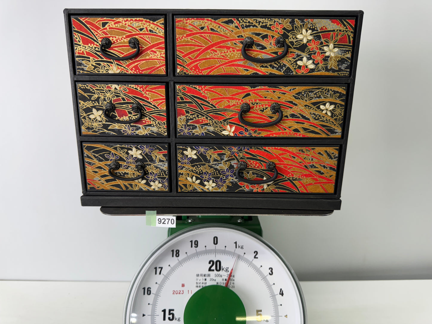 Y9270 TANSU Japanese pattern small chest of drawers Japan antique interior