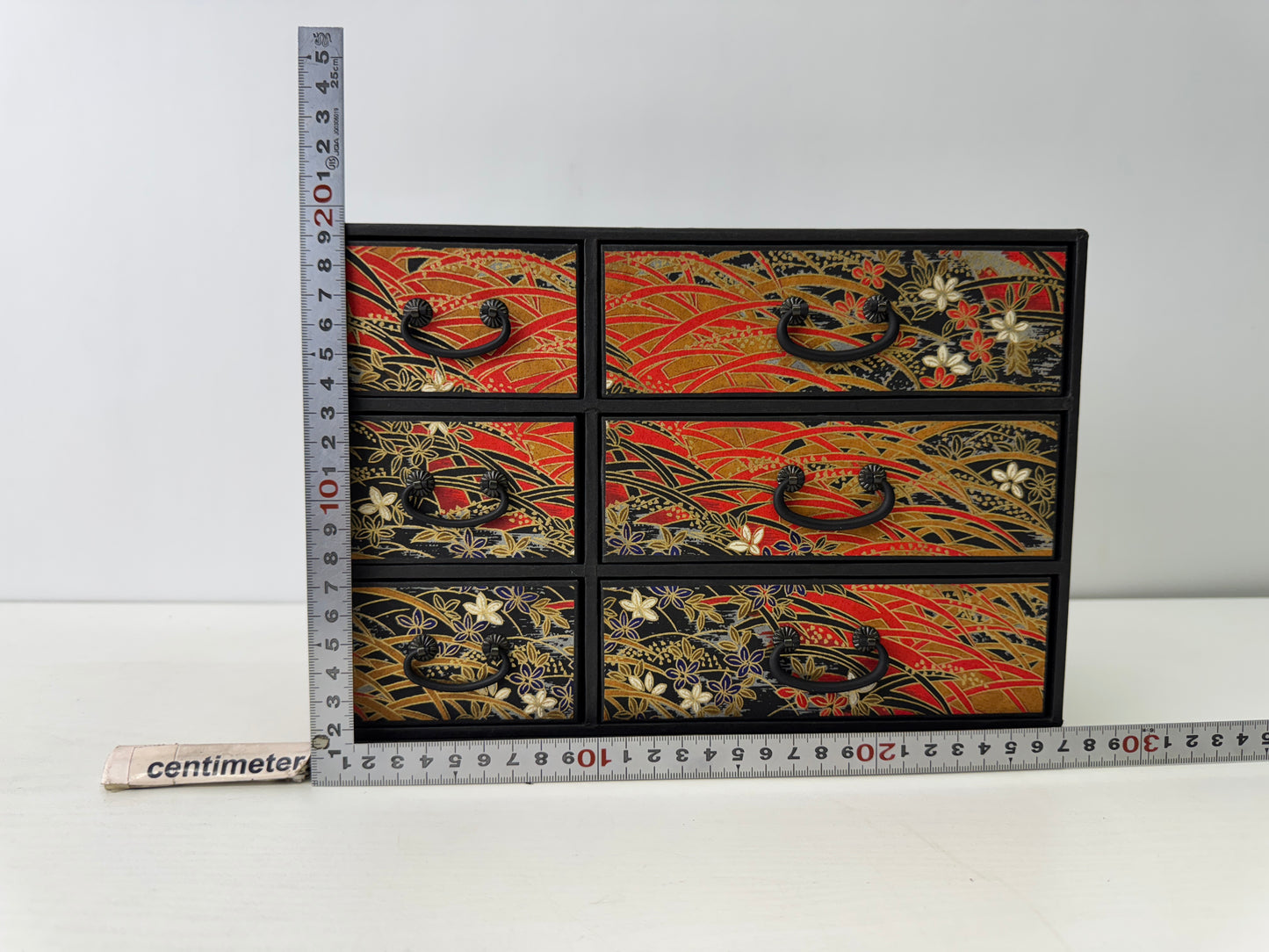 Y9270 TANSU Japanese pattern small chest of drawers Japan antique interior