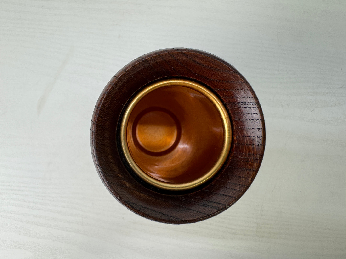 Y9273 FLOWER VASE Zelkova wood signed Japan ikebana floral arrangement interior