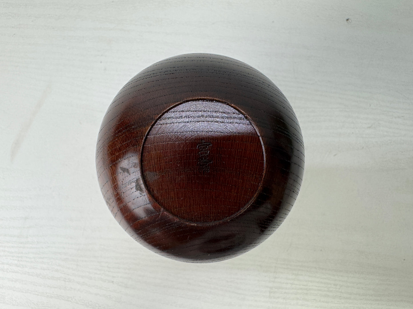 Y9273 FLOWER VASE Zelkova wood signed Japan ikebana floral arrangement interior