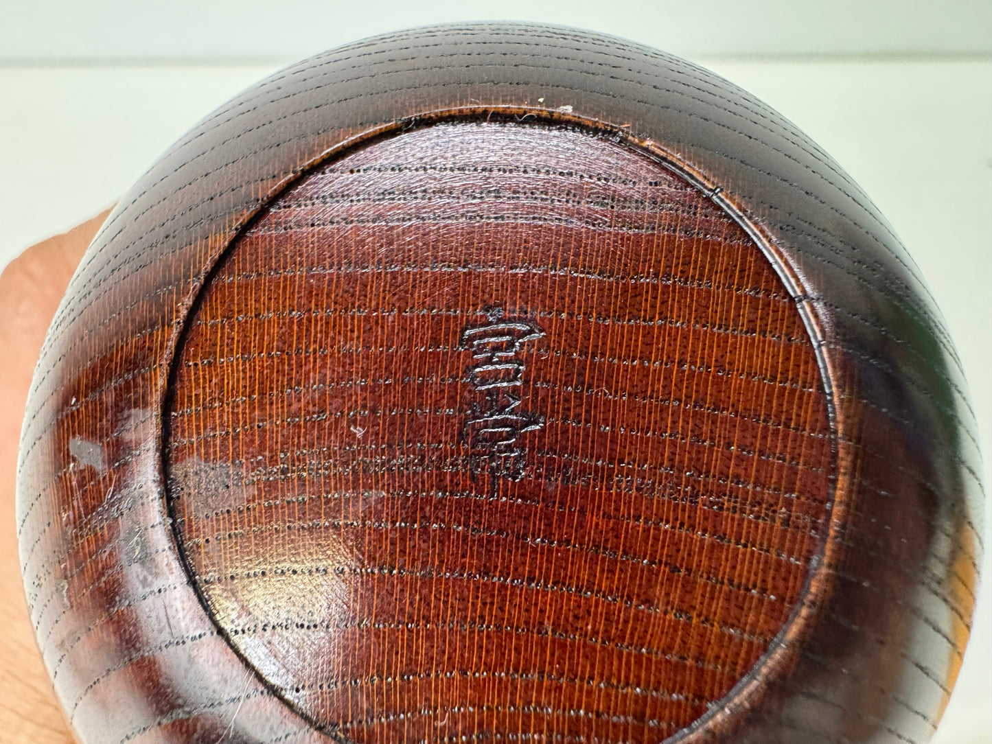 Y9273 FLOWER VASE Zelkova wood signed Japan ikebana floral arrangement interior