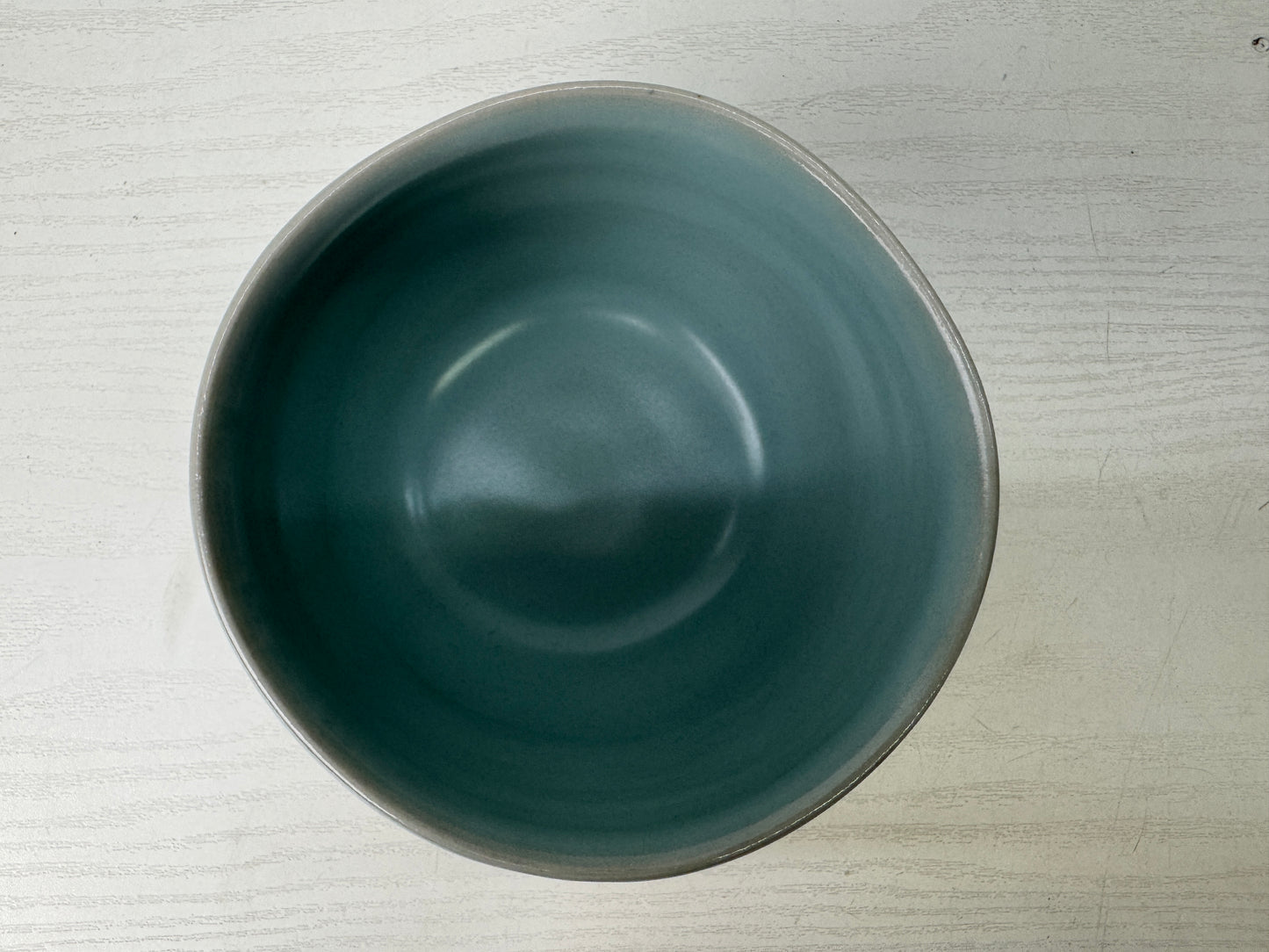 Y9285 CHAWAN Celadon bowl signed box Japan antique tea ceremony cup pottery
