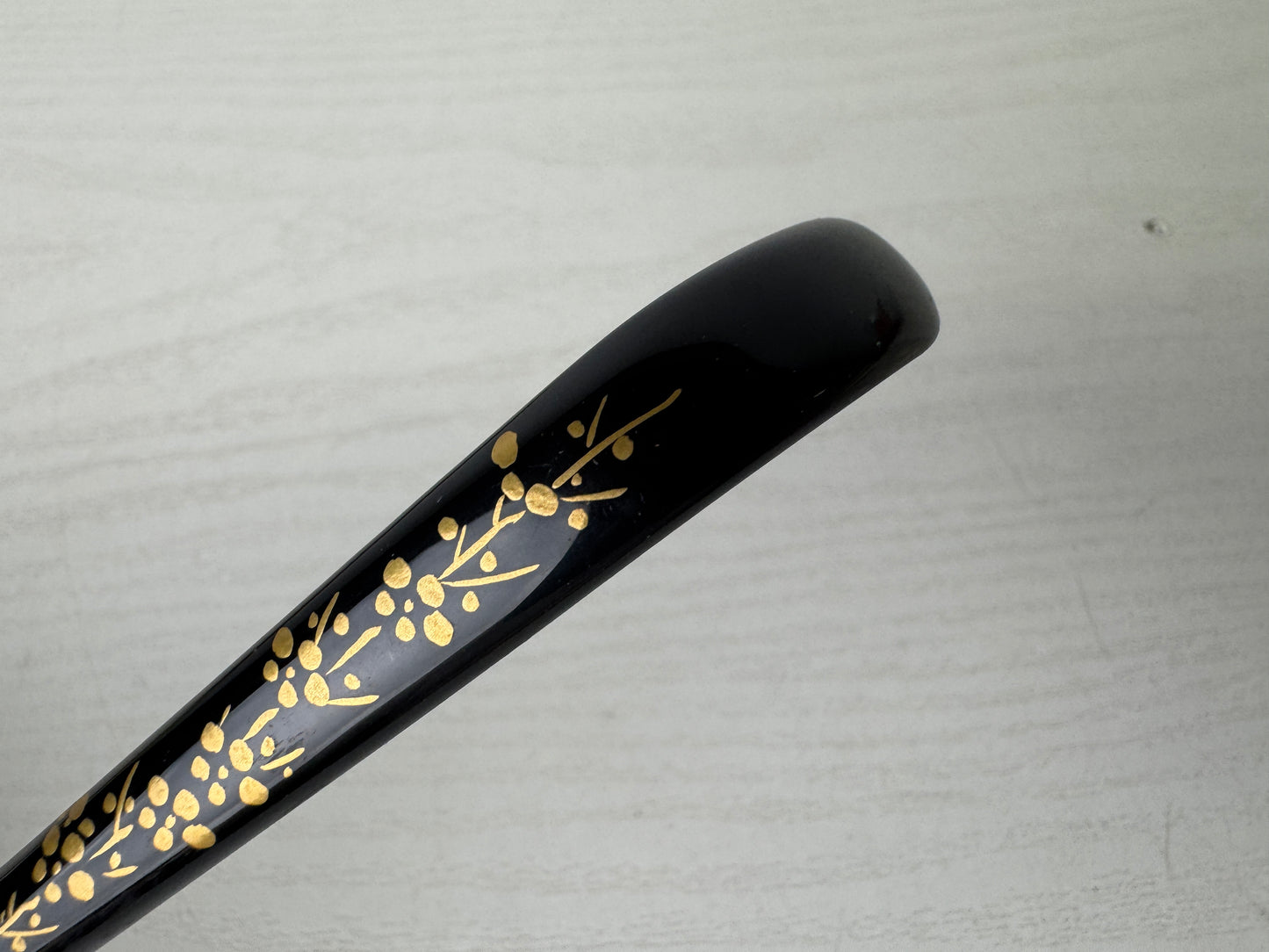 Y9287 CHASHAKU Bamboo Makie scoop spoon signed box Japan Tea Ceremony antique