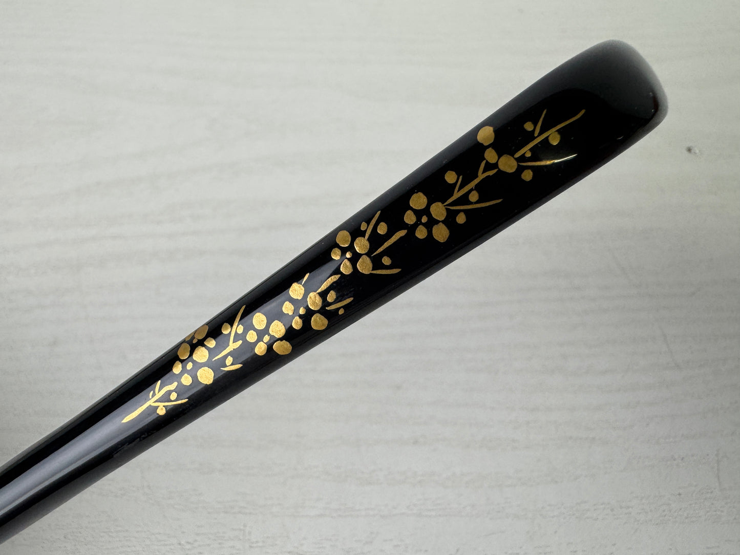 Y9287 CHASHAKU Bamboo Makie scoop spoon signed box Japan Tea Ceremony antique