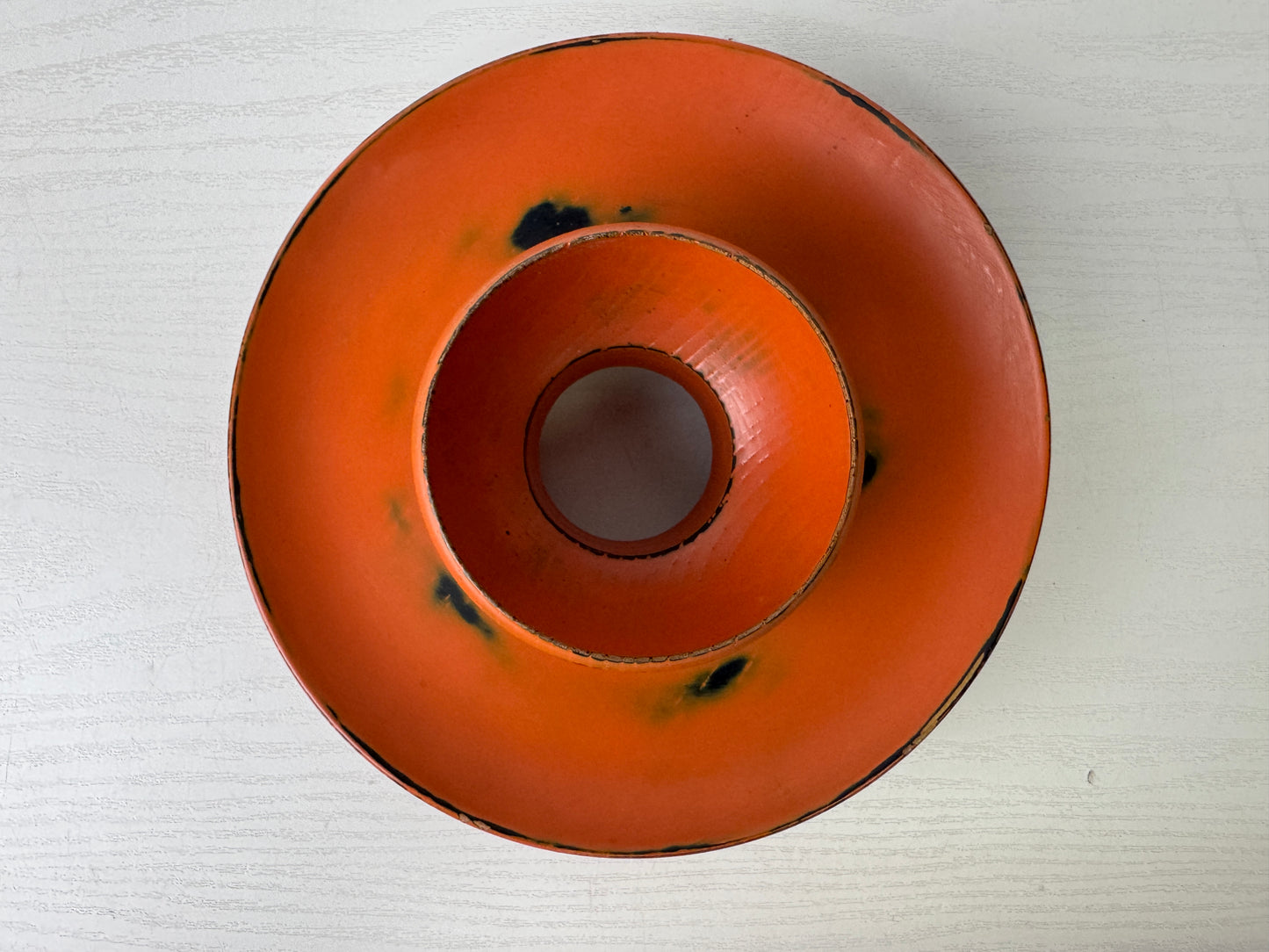 Y9292 STAND Negoro lacquer Tenmoku bowl rack shelf Japan antique tea ceremony
