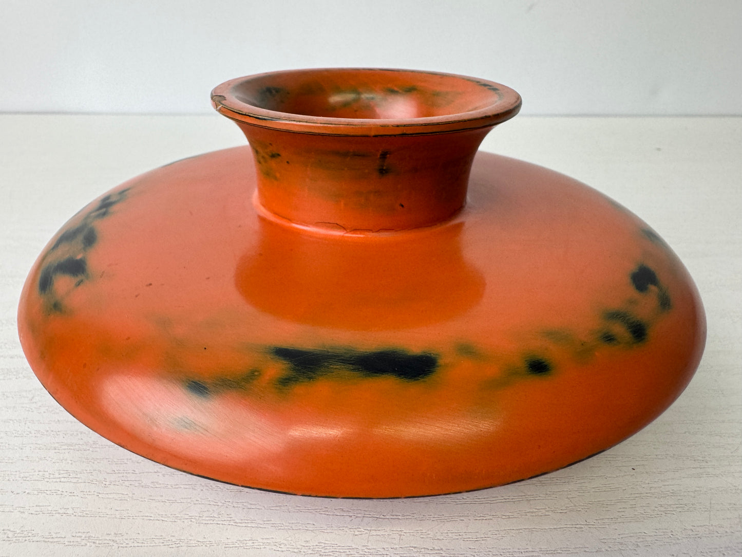 Y9292 STAND Negoro lacquer Tenmoku bowl rack shelf Japan antique tea ceremony