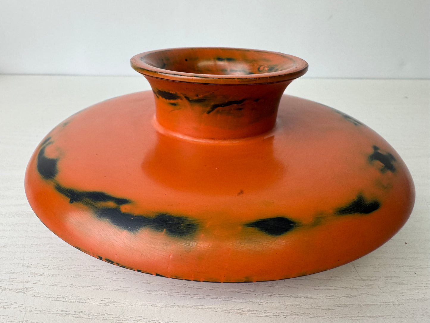 Y9292 STAND Negoro lacquer Tenmoku bowl rack shelf Japan antique tea ceremony