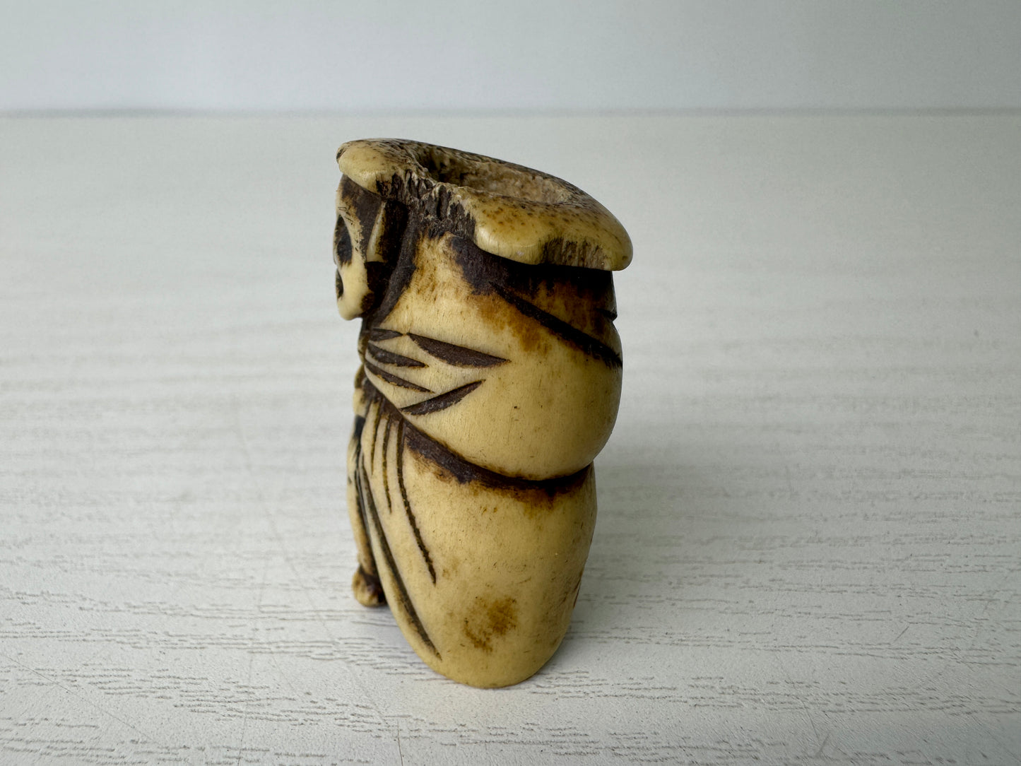 Y9299 NETSUKE person Hermit wizard figure Japan antique kimono accessory fashion