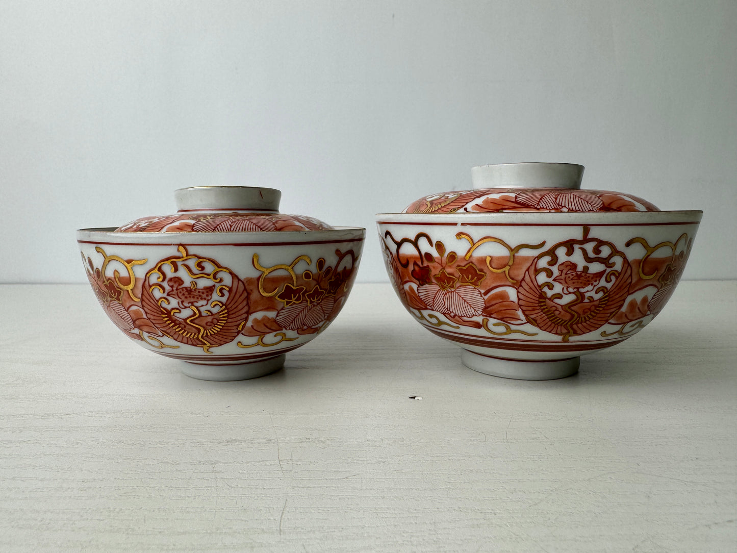Y9309 CHAWAN Kutani-ware Nara bowl signed box Japan antique tea ceremony pottery