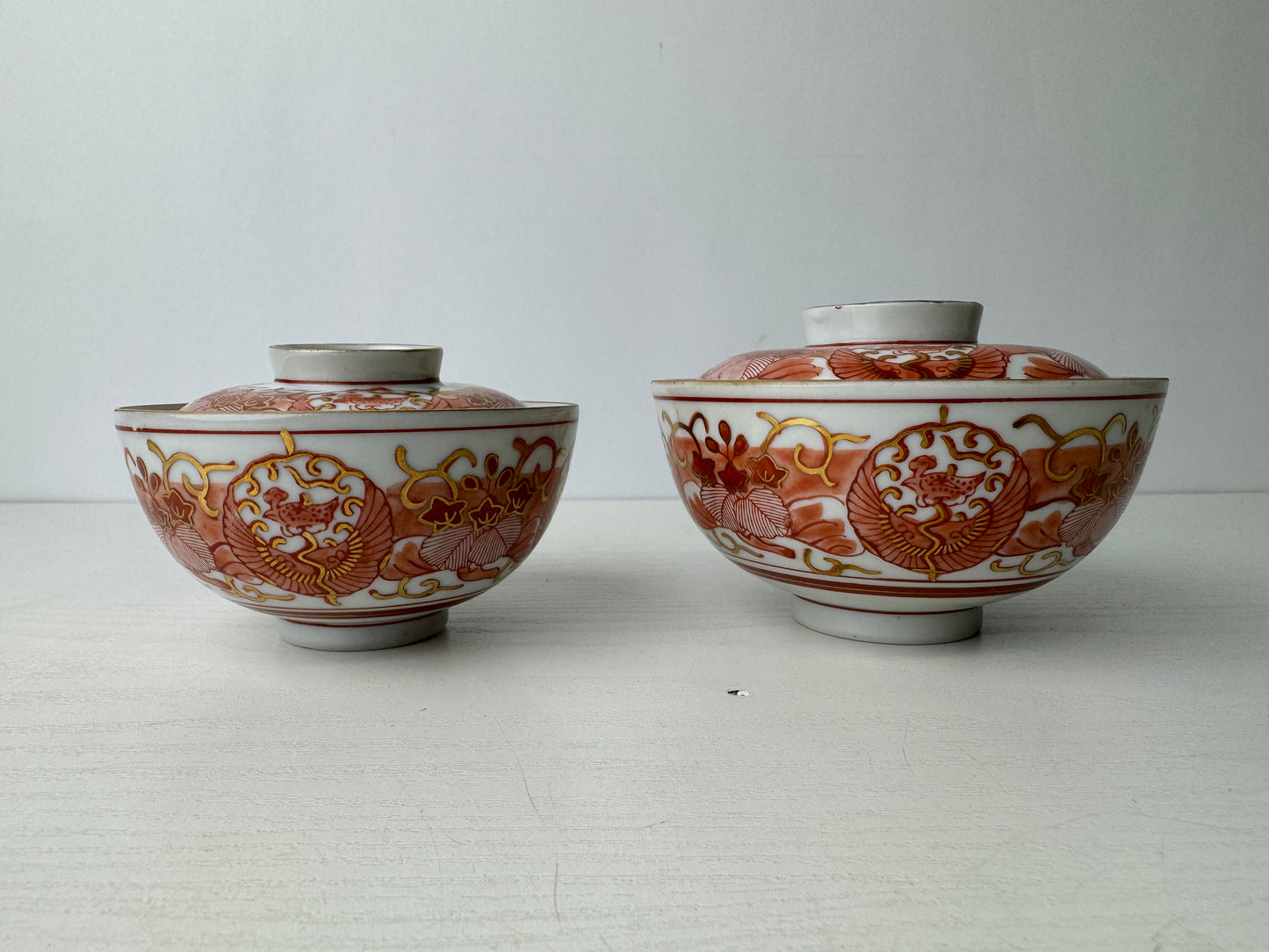 Y9309 CHAWAN Kutani-ware Nara bowl signed box Japan antique tea ceremony pottery