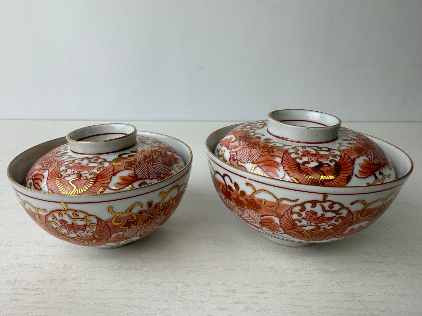 Y9309 CHAWAN Kutani-ware Nara bowl signed box Japan antique tea ceremony pottery