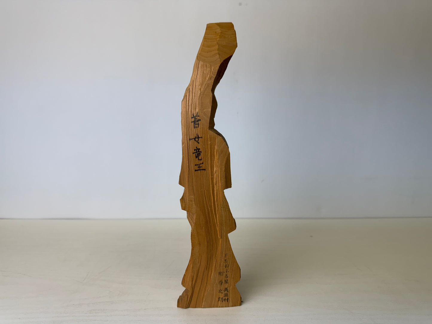 Y9311 STATUE wood carving Enku Buddha signed reproduction Japan antique figure