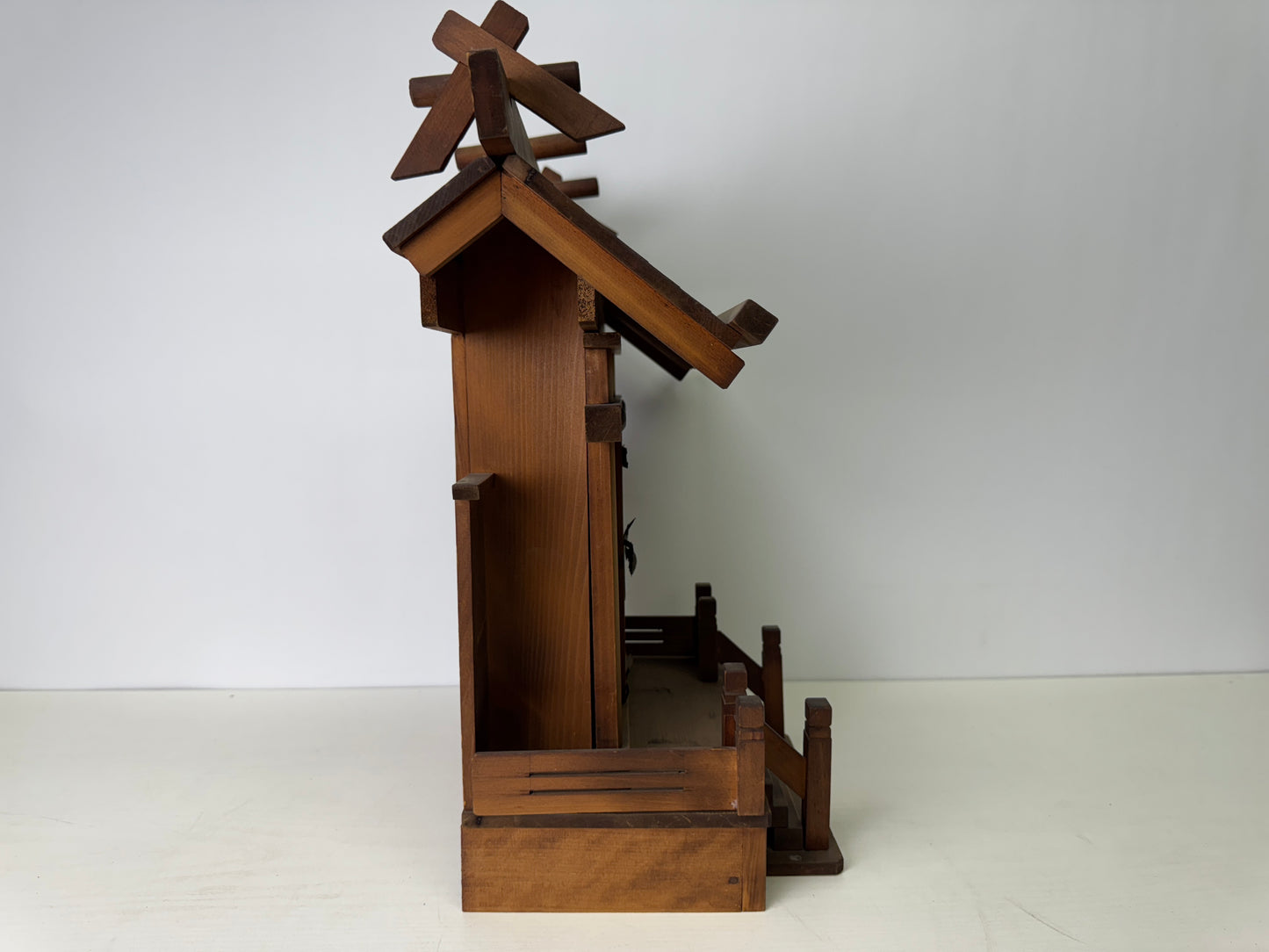 Y9315 KAMIDANA wooden Shinto alatr balustrade Japan antique Buddhism Buddhist