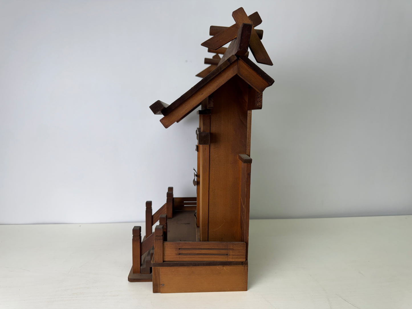 Y9315 KAMIDANA wooden Shinto alatr balustrade Japan antique Buddhism Buddhist