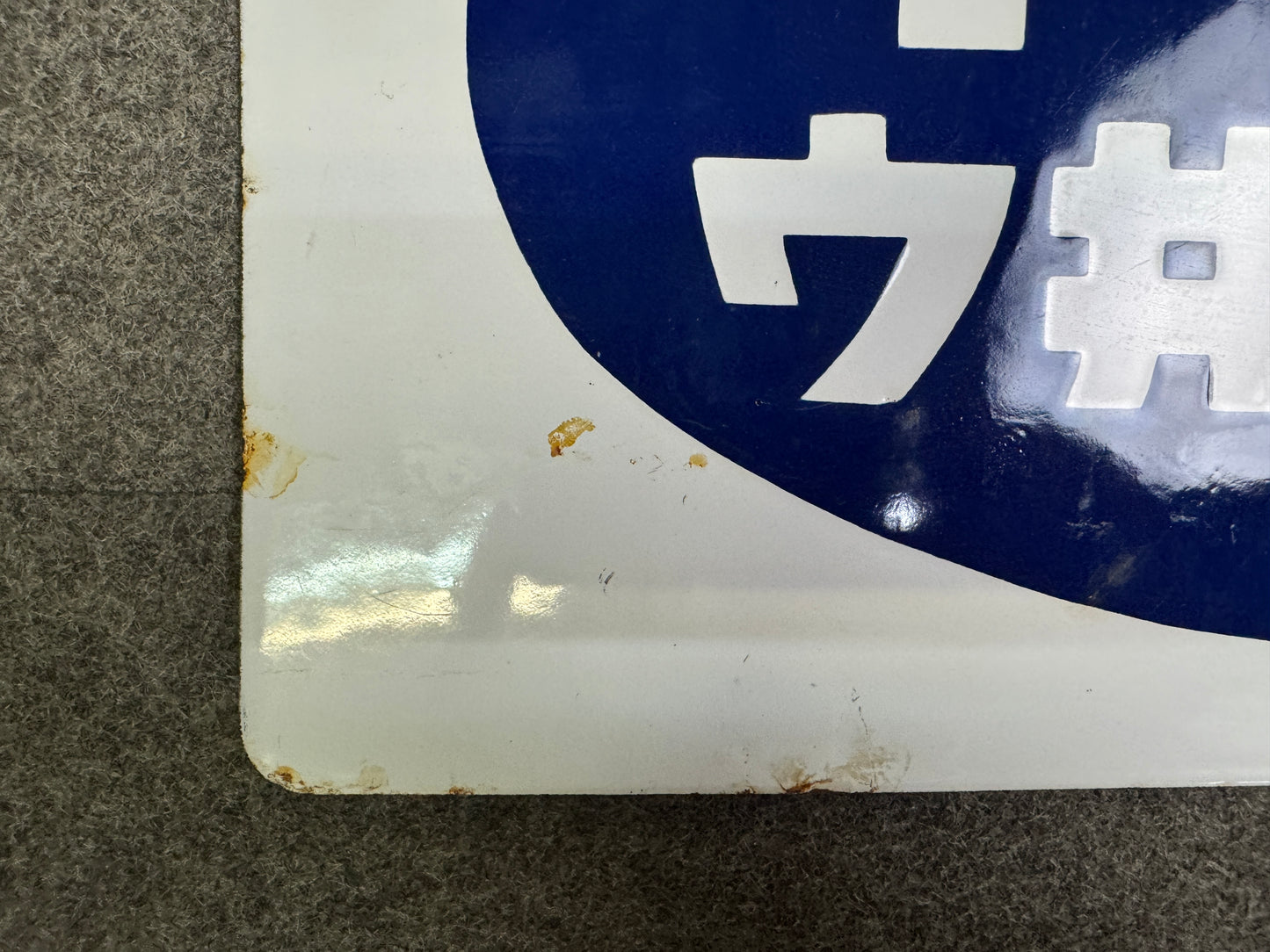 Y9319 SIGNBOARD Enamel sign Wine Whiskey alcohol Japan antique advertising decor