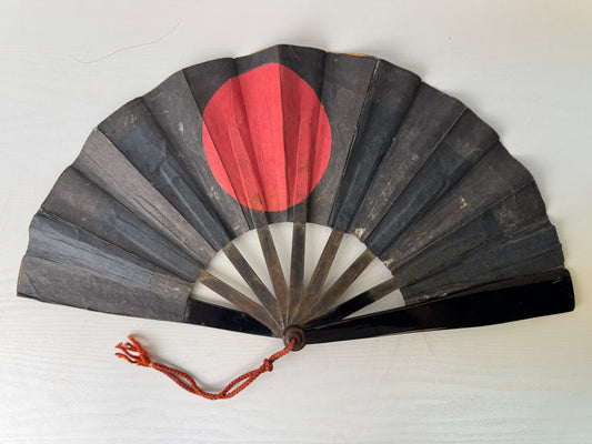 Y9324 GUNBAI Iron military fan Hinomaru weapon Japan antique samurai busho bushi