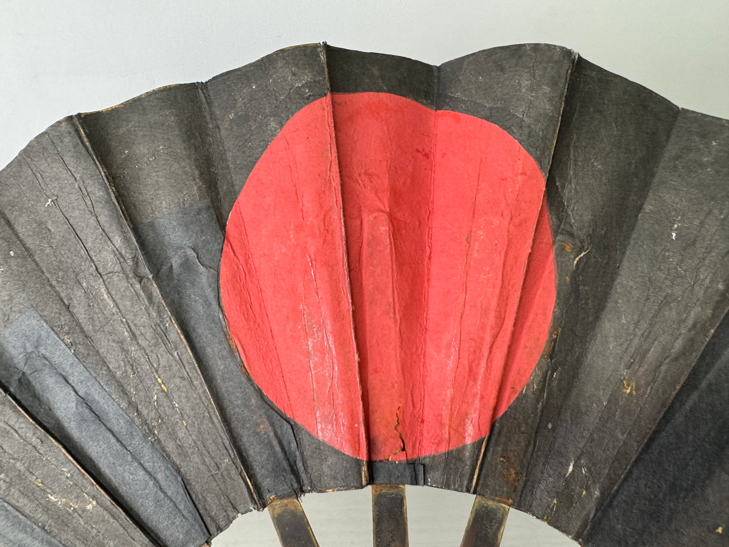 Y9324 GUNBAI Iron military fan Hinomaru weapon Japan antique samurai busho bushi