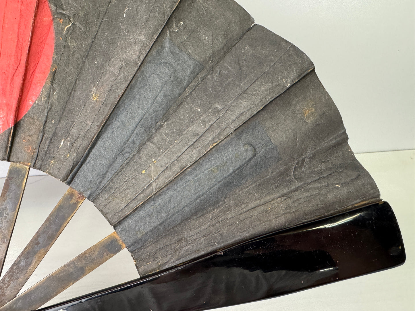 Y9324 GUNBAI Iron military fan Hinomaru weapon Japan antique samurai busho bushi