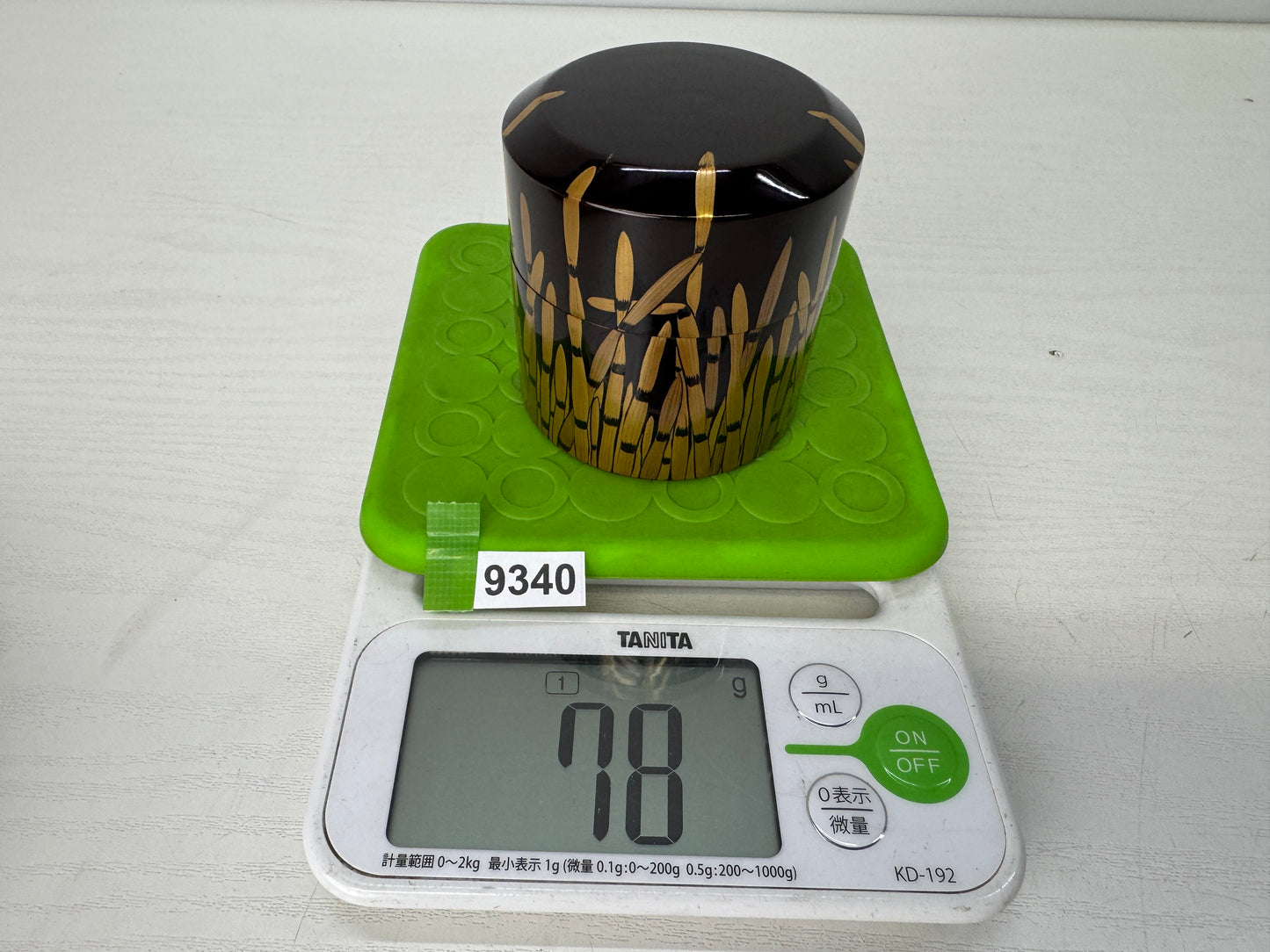 Y9340 NATUME Makie Tea caddy Horsetail Japan Tea Ceremony utensil antique case