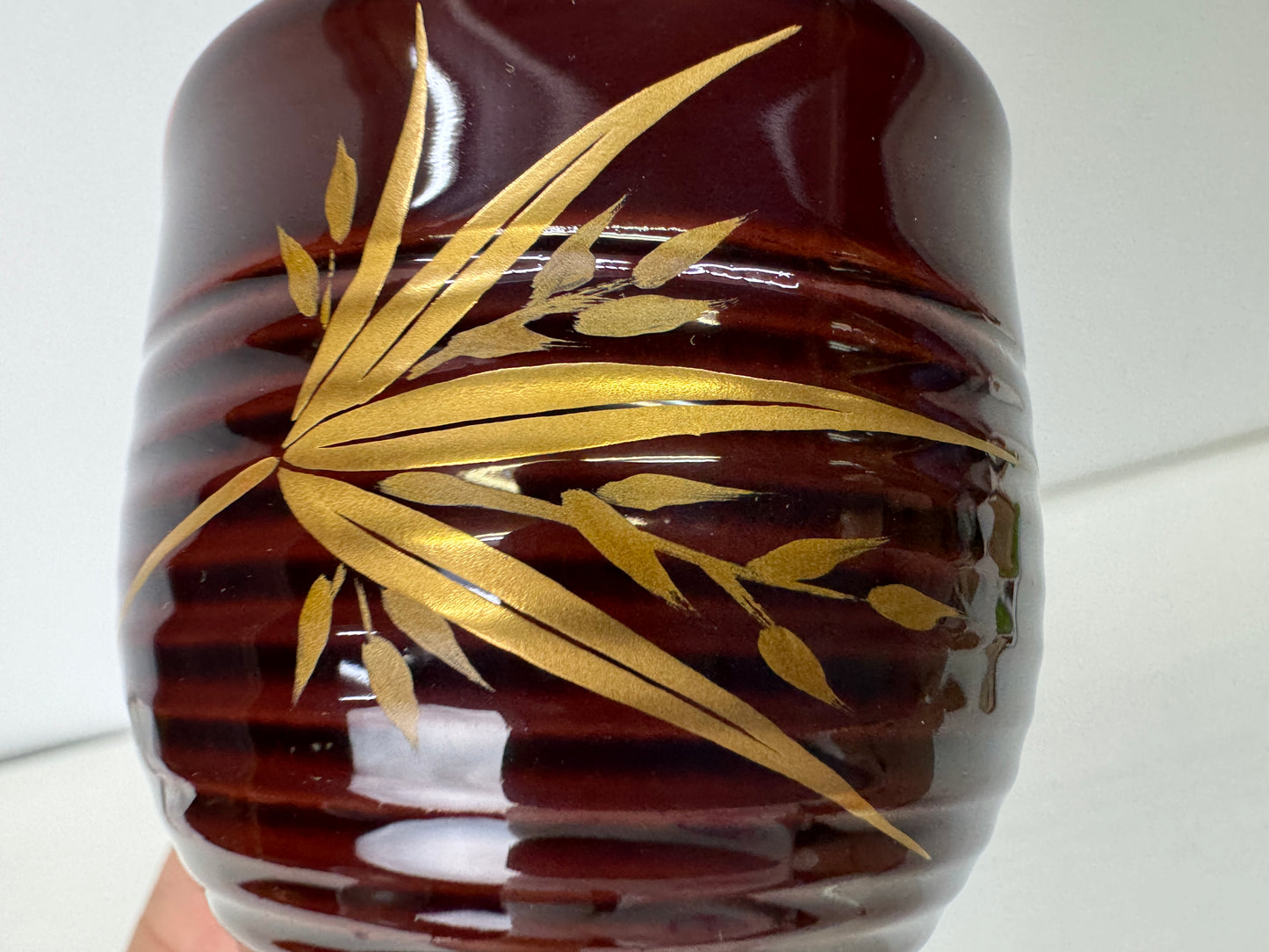 Y9344 CHAWAN Wajima lacquer Makie Sake cup signed box Japan antique tableware