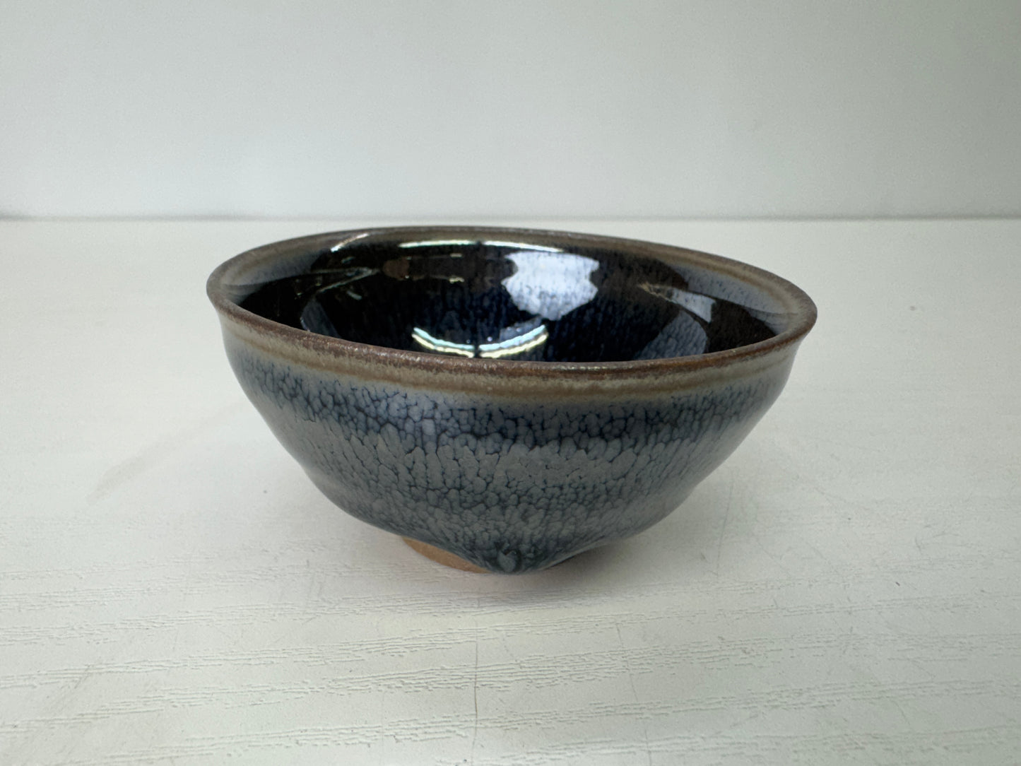Y9345 CHAWAN Seto-ware Yuteki Sake cup signed box Japan antique tableware