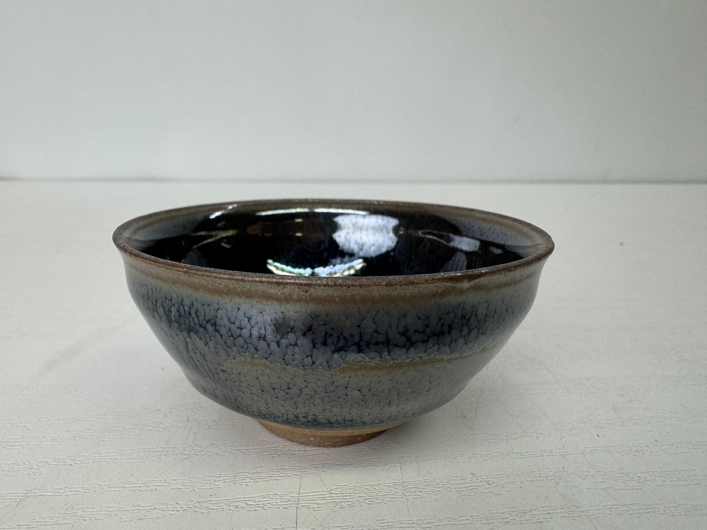 Y9345 CHAWAN Seto-ware Yuteki Sake cup signed box Japan antique tableware