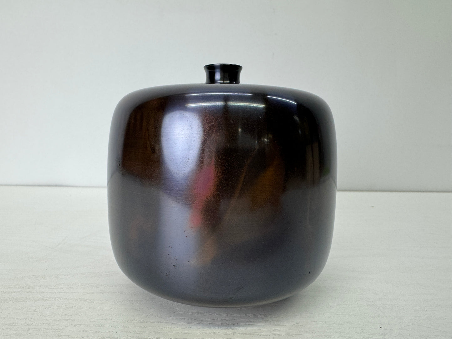 Y9347 FLOWER VASE Murashido signed box Japan ikebana floral arrangement interior