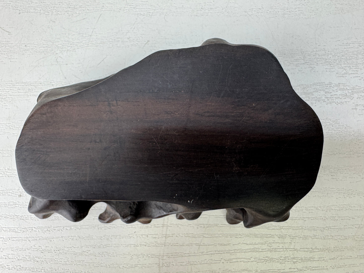 Y9351 FLOWER STAND small natural wood miniature Japan antique ikebana floral