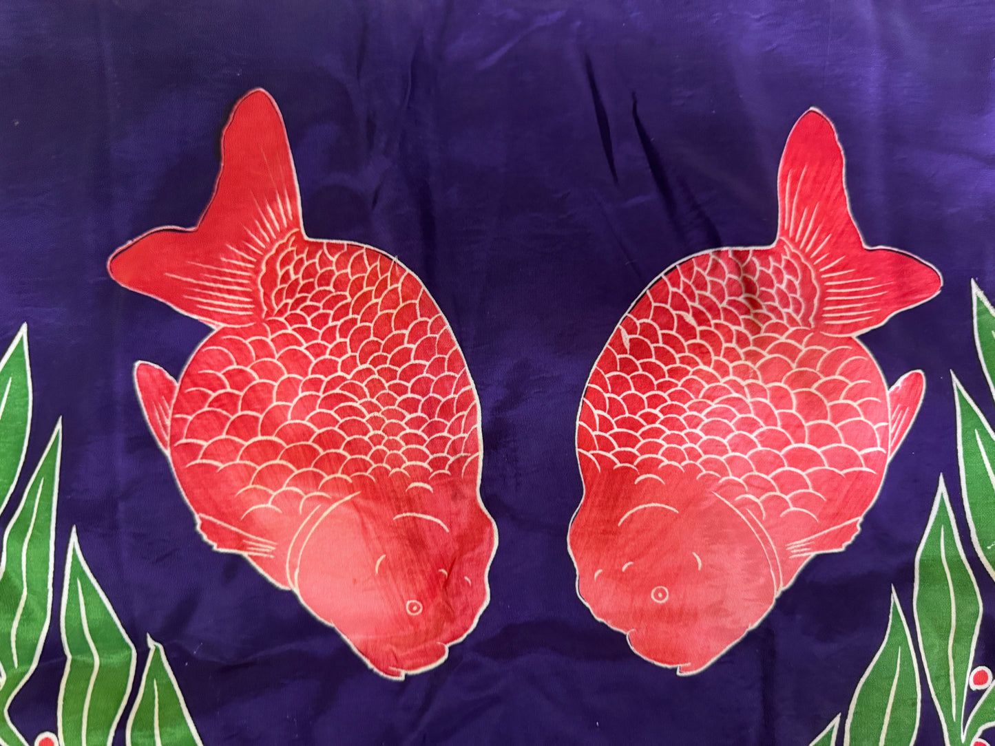 Y9353 FLAG Goldfish tournament Championship Showa retro Japan antique banner