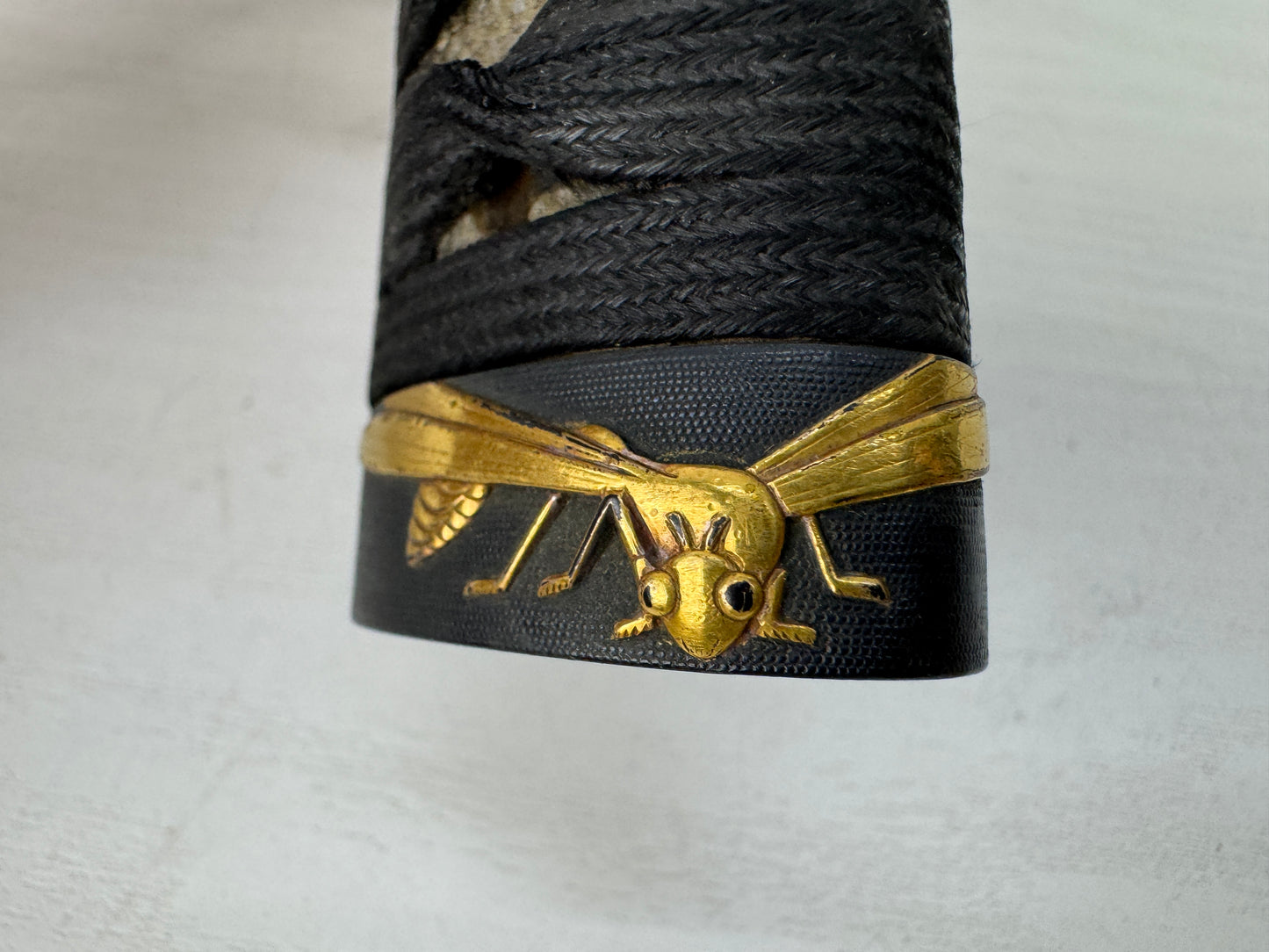 Y9354 TSUKA Japanese sword fittings Wakizashi dragonfly Koshirae antique Katana