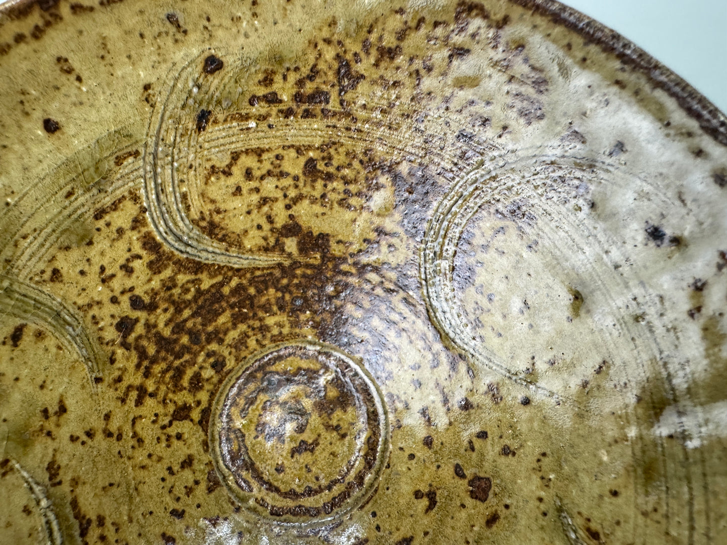 Y9370 CHAWAN Seto-ware bowl signed box Japan antique tea ceremony pottery cup
