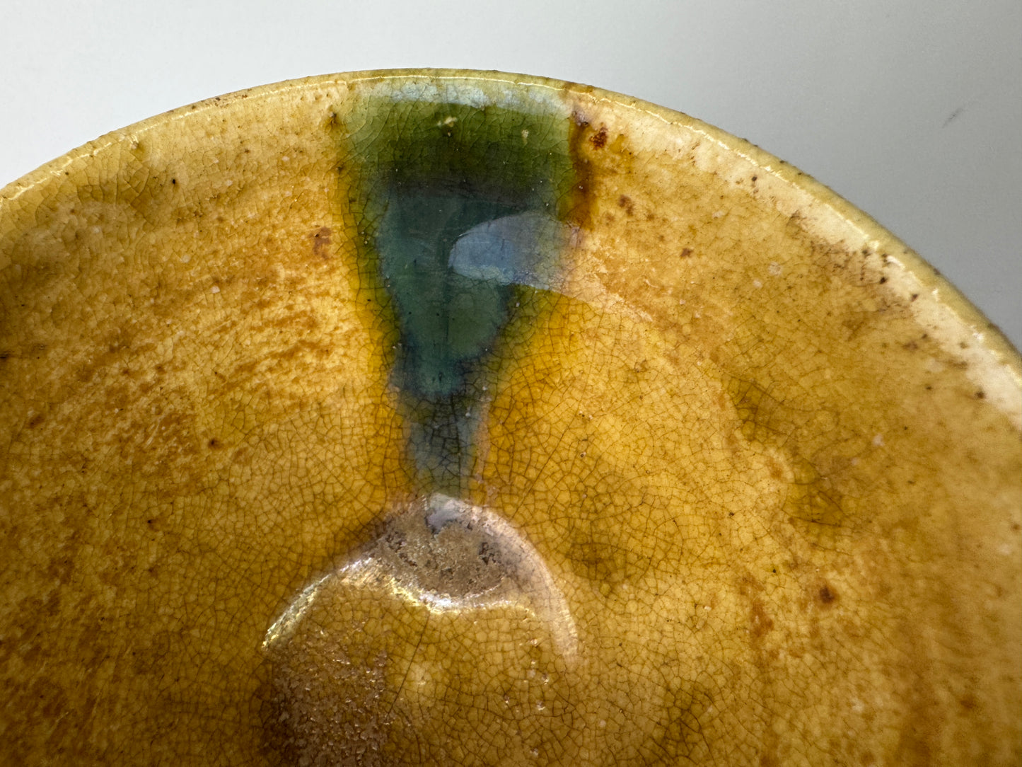 Y9400 CHAWAN Kiseto-ware bowl unsigned Japan antique tea ceremony pottery cup