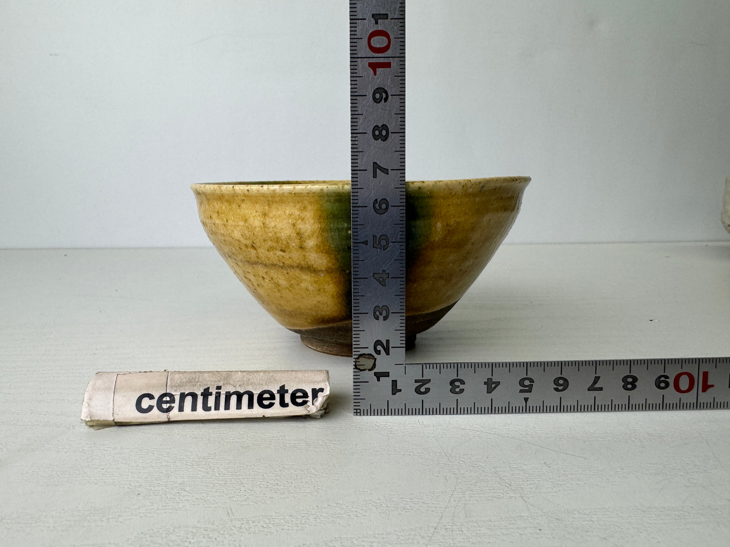 Y9400 CHAWAN Kiseto-ware bowl unsigned Japan antique tea ceremony pottery cup