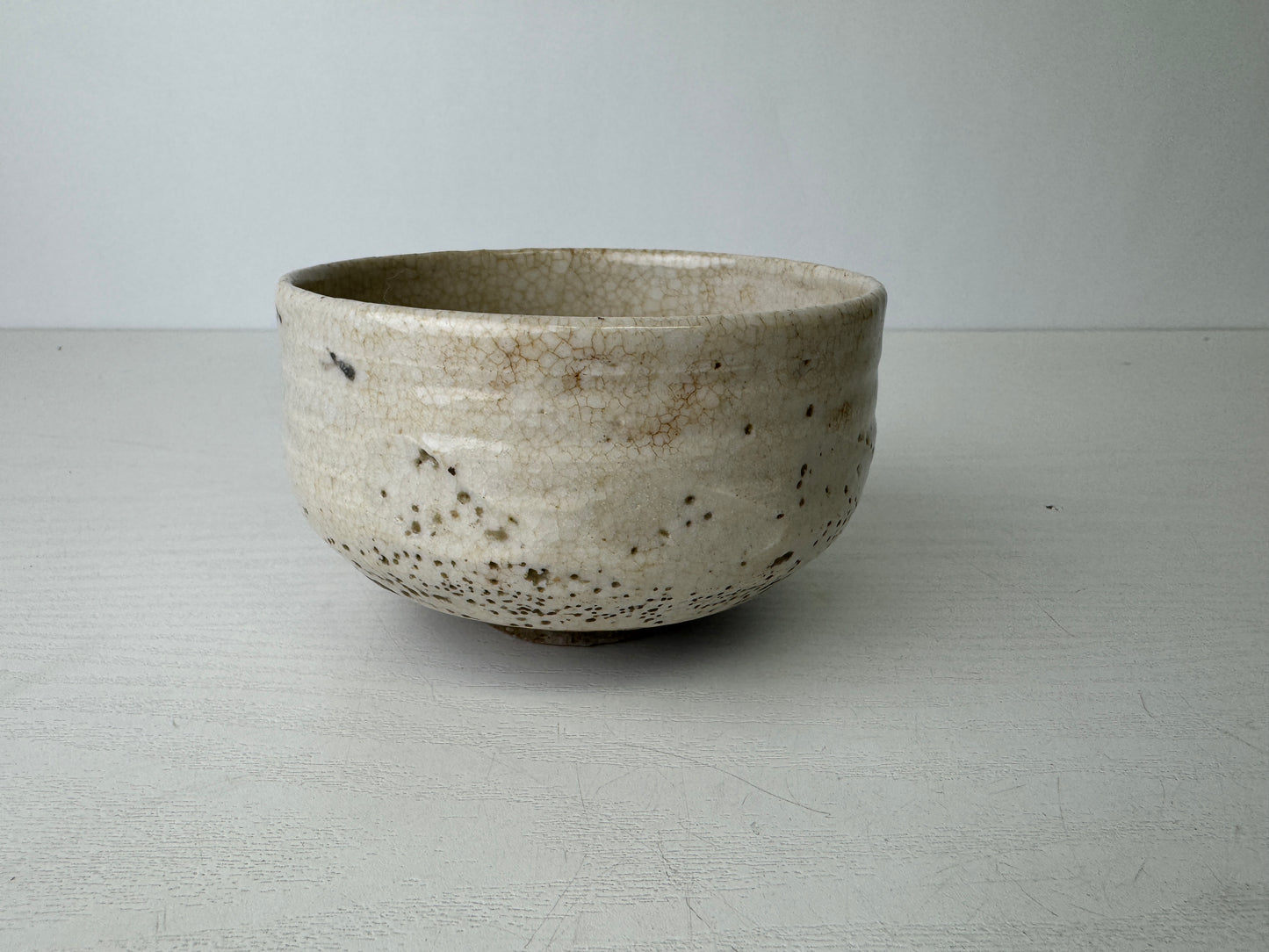 Y9401 CHAWAN Mino-ware bowl unsigned Japan antique tea ceremony pottery cup