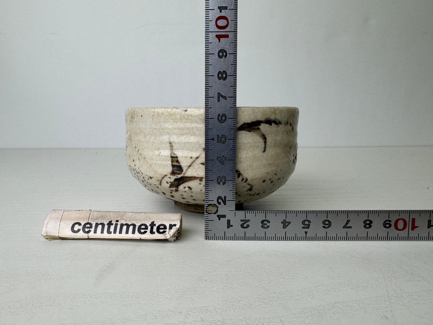 Y9401 CHAWAN Mino-ware bowl unsigned Japan antique tea ceremony pottery cup