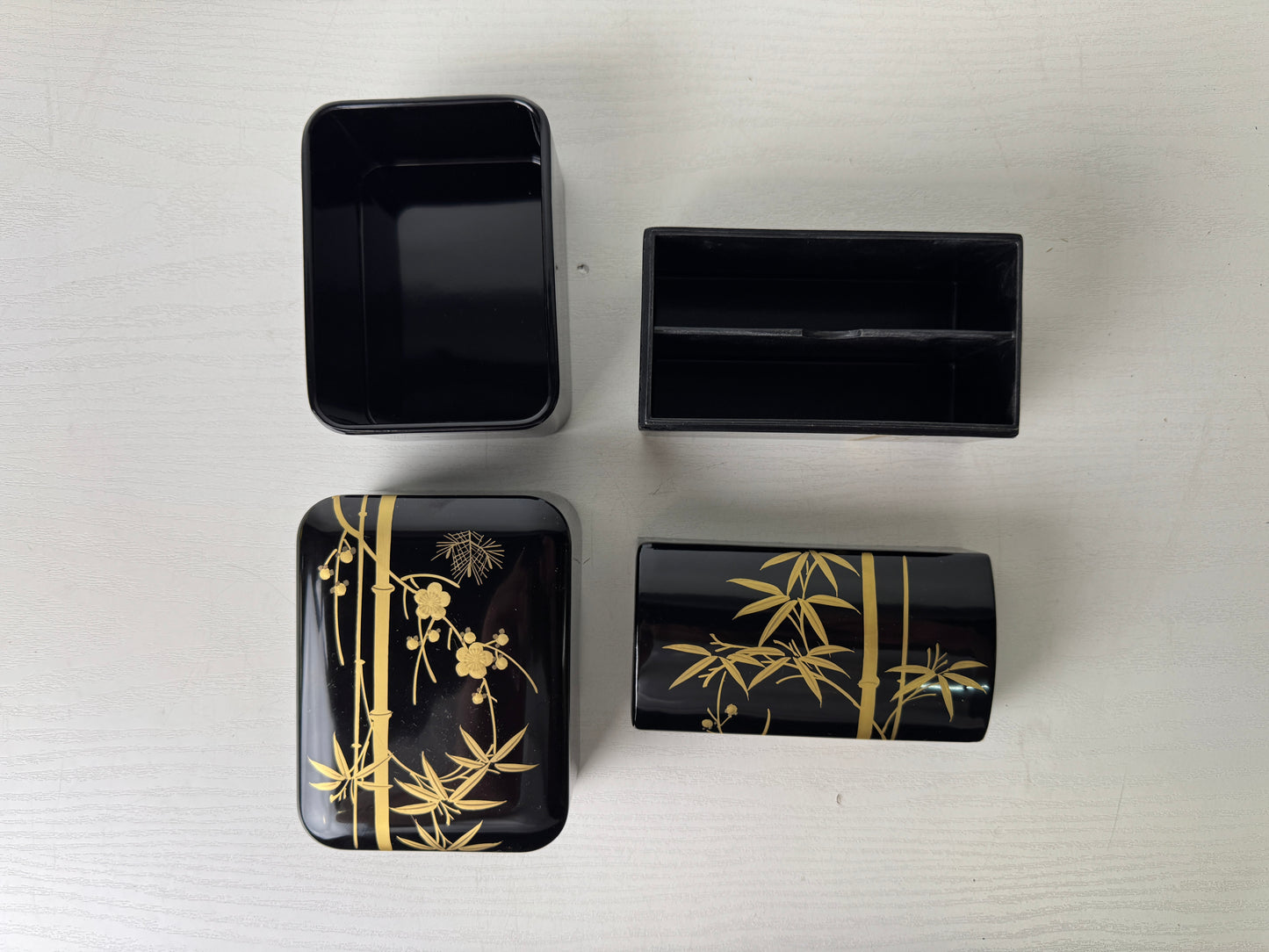 Y9410 CASE Makie business ID credit name card holder signed box Japan antique