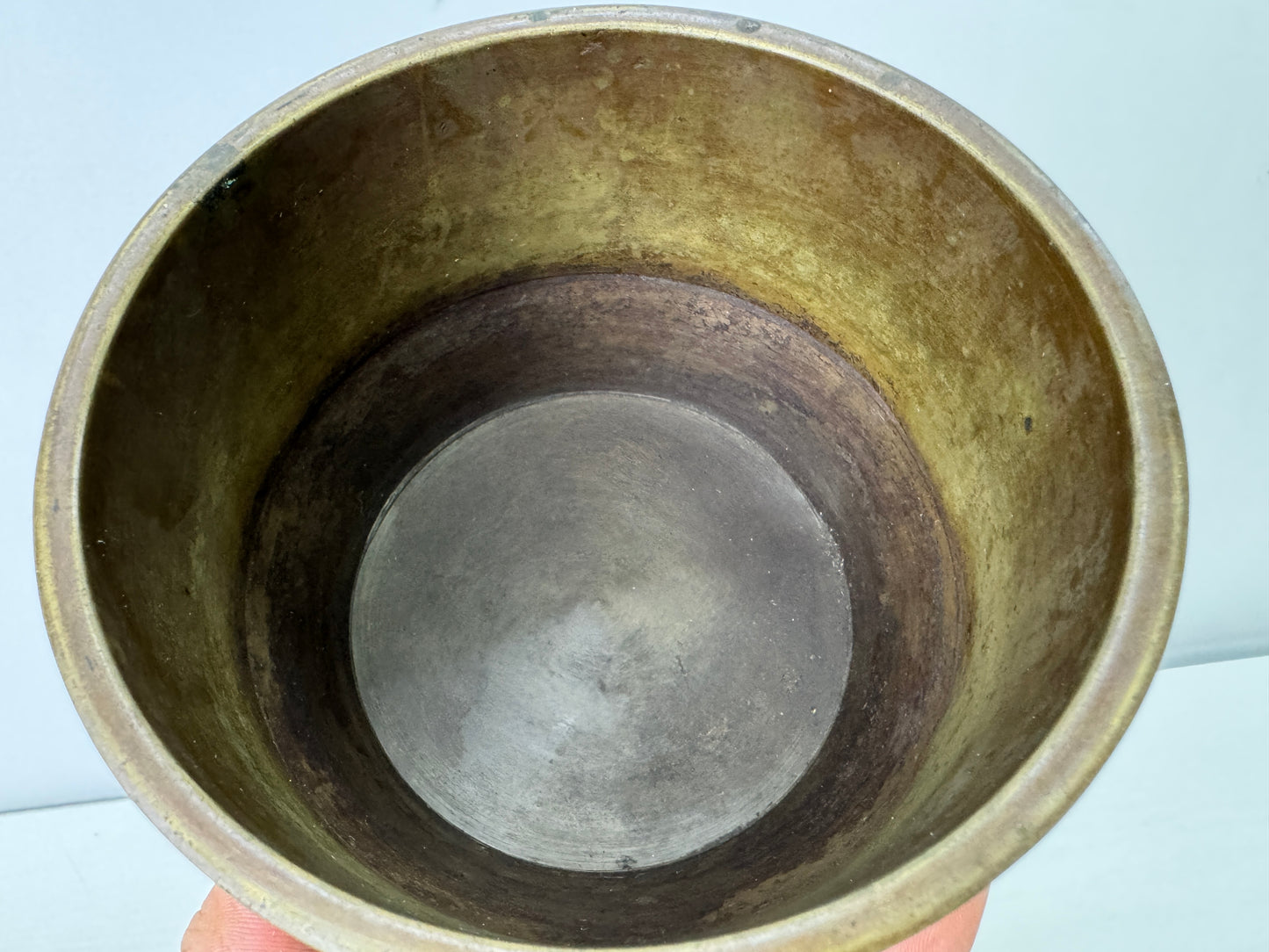 Y9444 KENSUI Copper water pot jar Japan antique tea ceremony utensils container