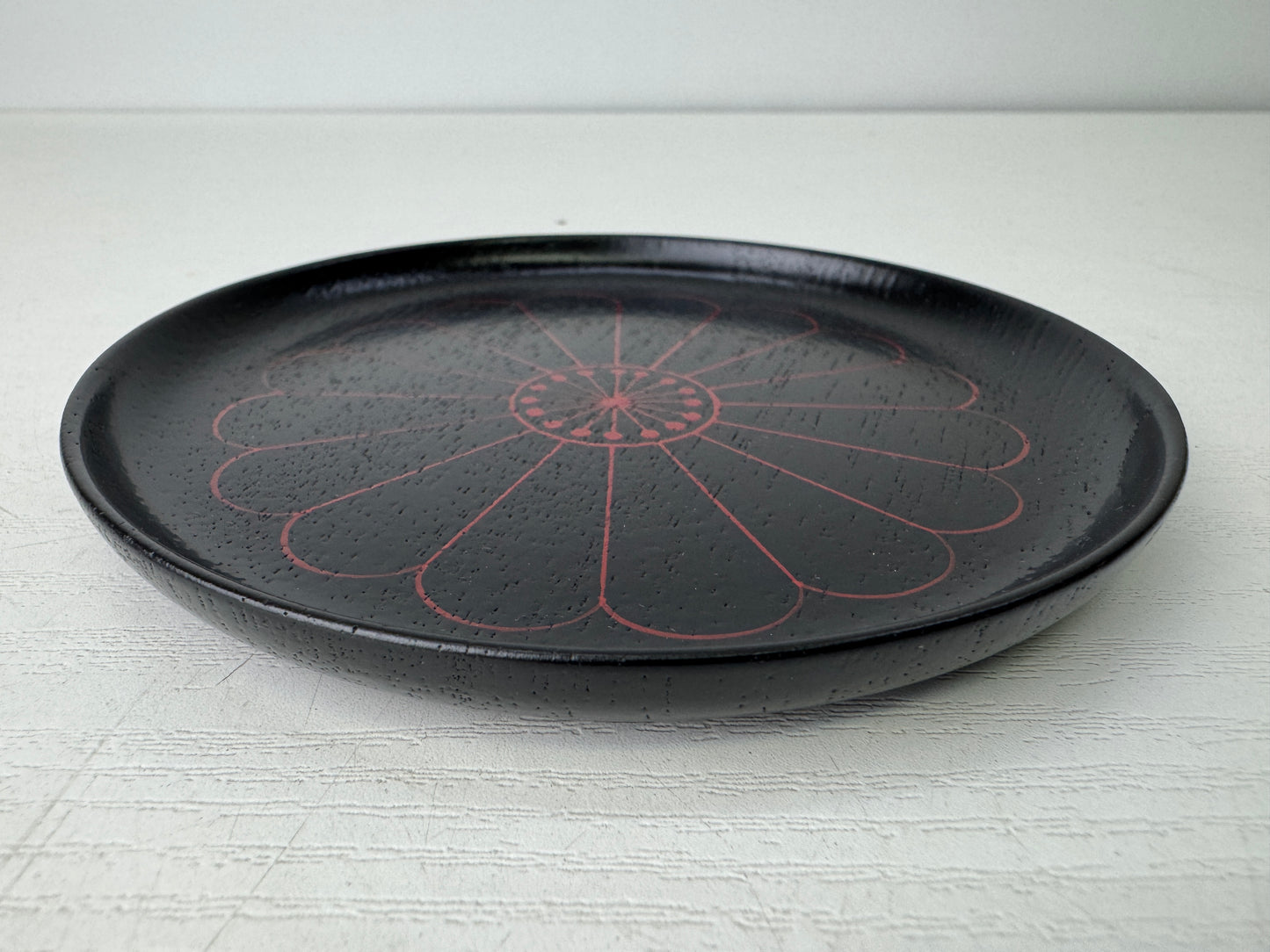 Y9455 DISH Zohiko serving plate Makie signed box Japan antique tableware