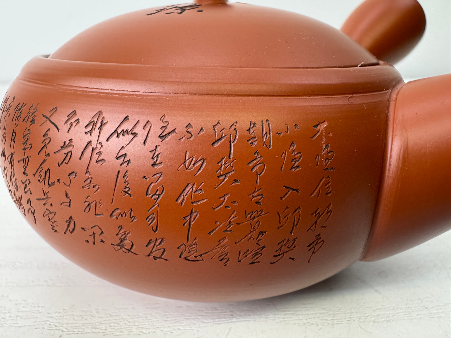 Y9459 KYUSU Tokoname-ware teapot pot signed Japan antique tea ceremony sencha