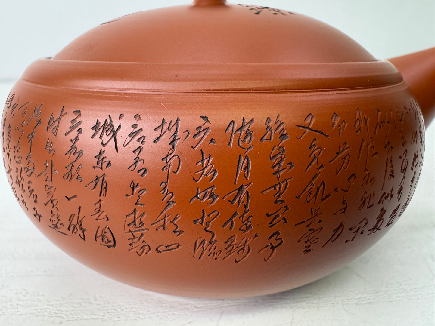 Y9459 KYUSU Tokoname-ware teapot pot signed Japan antique tea ceremony sencha