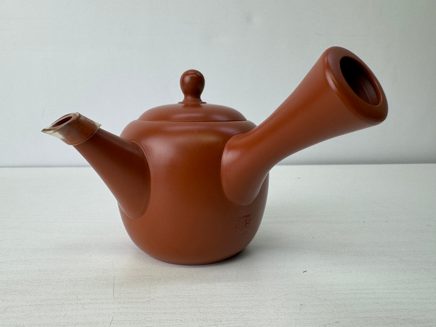 Y9460 KYUSU Tokoname-ware teapot signed box Japan antique tea ceremony sencha