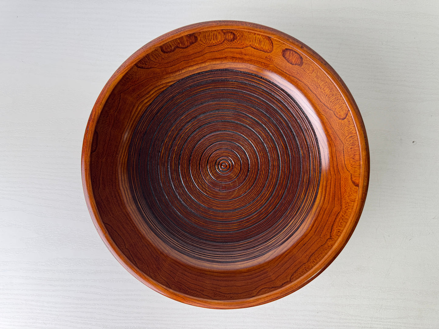 Y9472 CHAWAN Zelkova wood confectionery bowl box Jaoan antique tableware dish