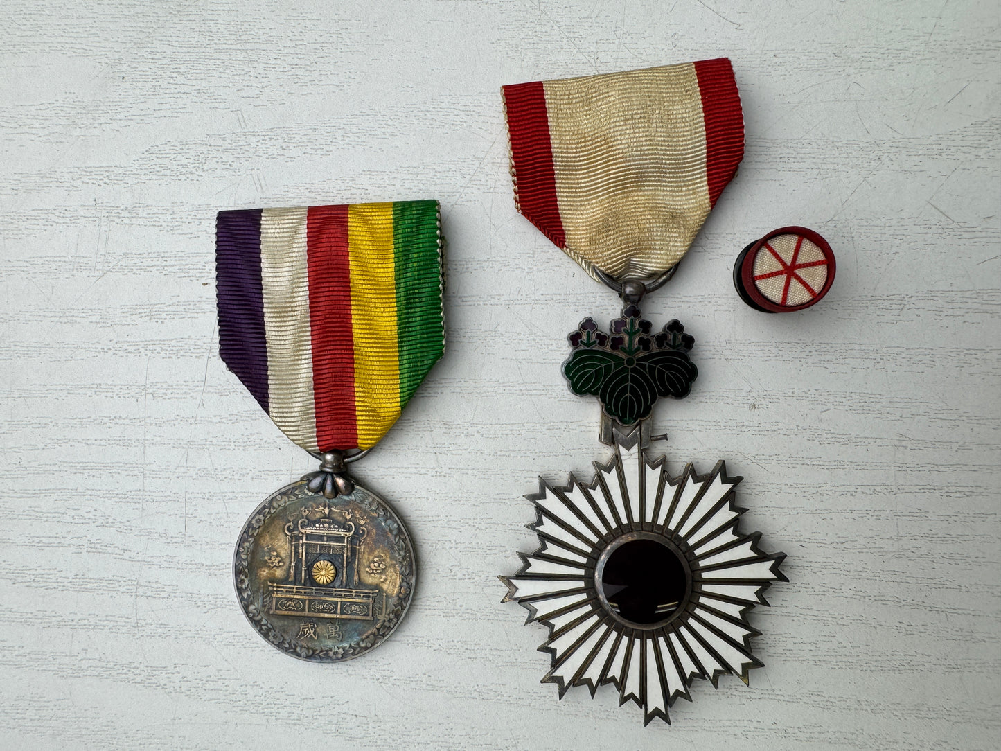Y9489 KUNSHO Military Medals set of 4 Imperial Japan Army Japanese WW2 vintage