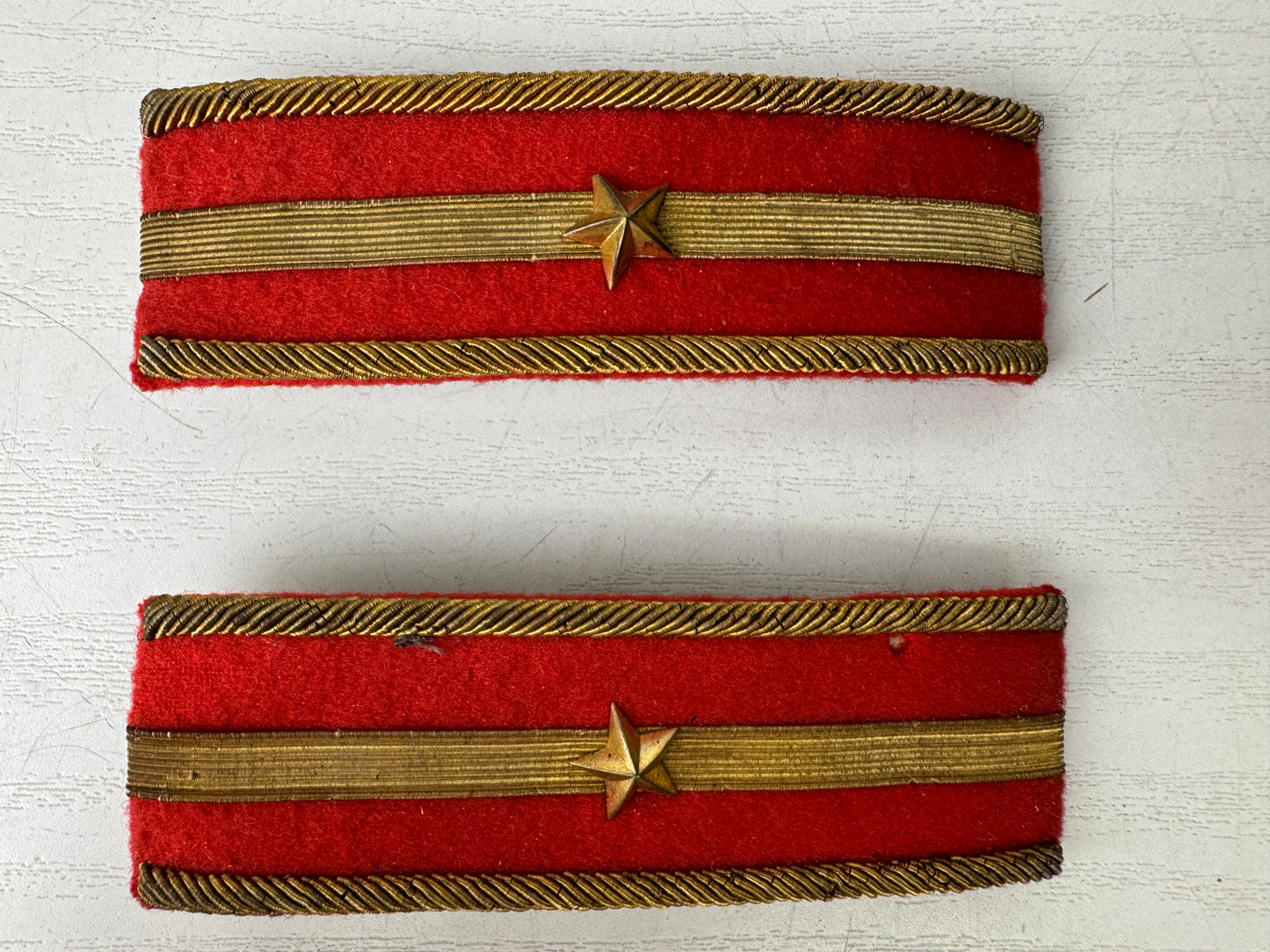 Y9490 Imperial Japan Army Star mark Epaulettes box miitary Japanese WW2 vintage