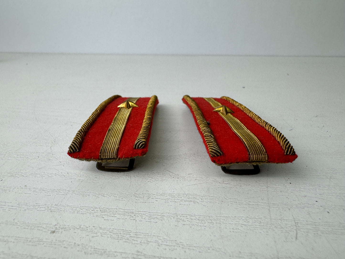 Y9490 Imperial Japan Army Star mark Epaulettes box miitary Japanese WW2 vintage