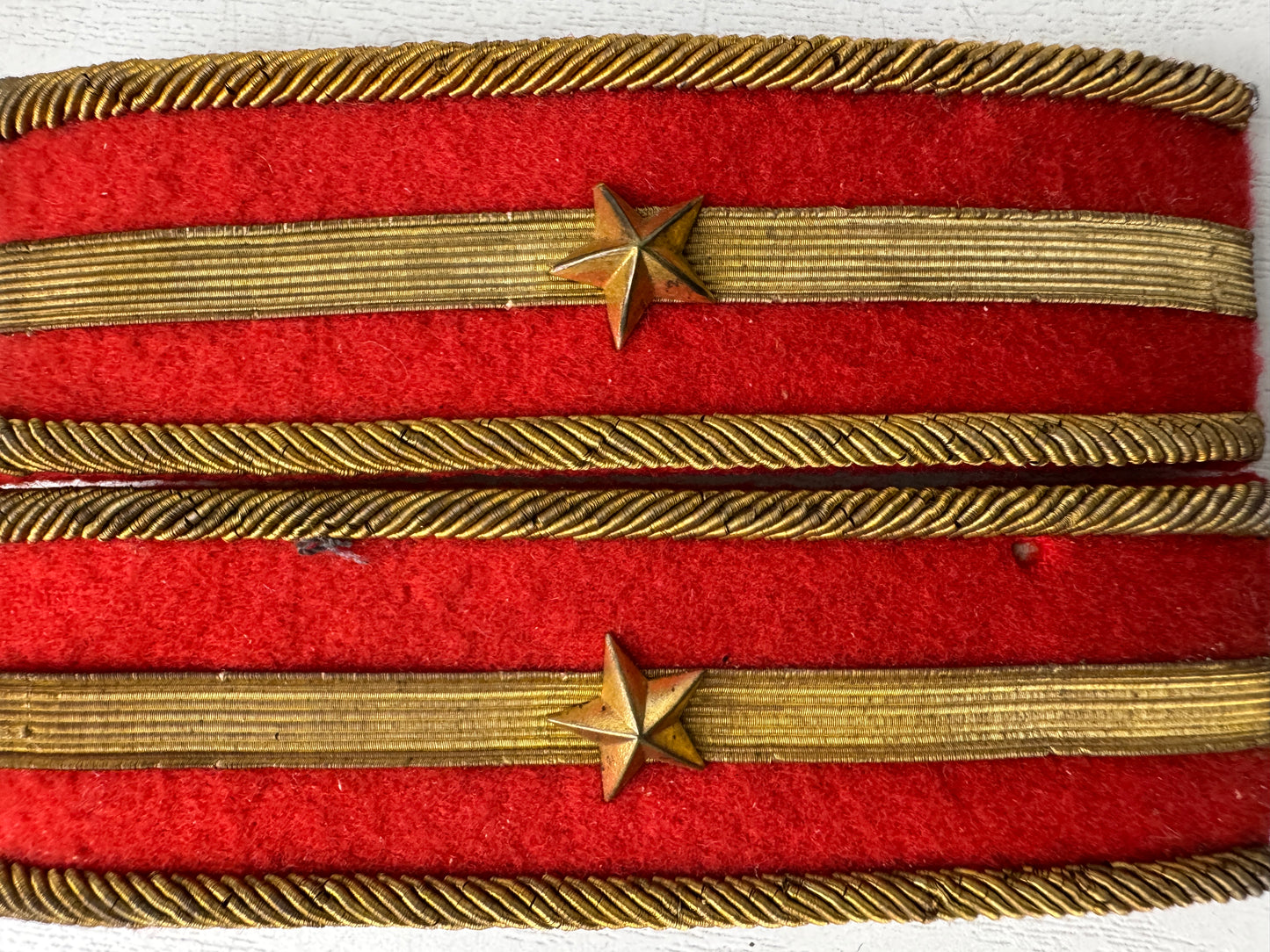 Y9490 Imperial Japan Army Star mark Epaulettes box miitary Japanese WW2 vintage